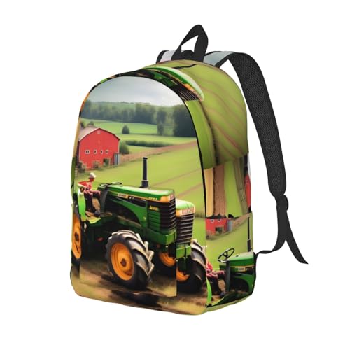 Tractor farm pattern print Duffel Bag, Lightweight Duffel Bag, Casual Backpack, 17.7 x 6.3 x 12.2 inches2