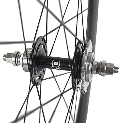 Hulkwheels Carbon Fixed Gear Rear Wheel 700C Rim Single Speed Bike/Fixie Bicycle Back Wheel Clincher Type 88Mm Depth 23Mm Width Track Bike Wheel Ud Matte (Ud Matte) #TOP2