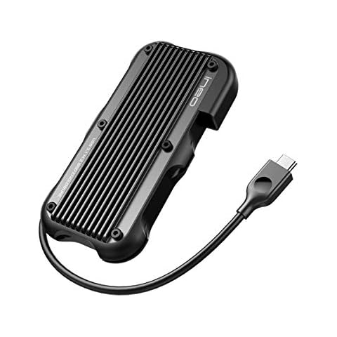 ineo M.2 NVMe (PCIe) USB 3.2 Gen 2 Type-C Rugged Waterproof Shockproof Aluminum Cover SSD Enclosure [C2594-NVMe] Cover