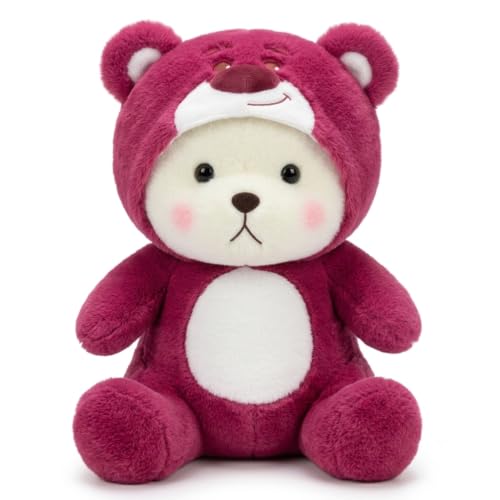 PLUSHIVA 30 cm Red Hoodie Teddy Bear - Image 2