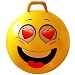 AppleRound Space Hopper Ball with Air Pump: 20in/50cm Diameter for Ages 7-9, Hop Ball, Kangaroo Bouncer, Hoppity Hop, Jumping Ball, Sit