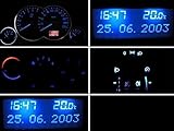  LED-MG Cockpitbeleuchtung Komplettset für Corsa/Combo C- Meriva- Tigra Twintop (Blau, Rot, Grün, Weiß) (Blau)