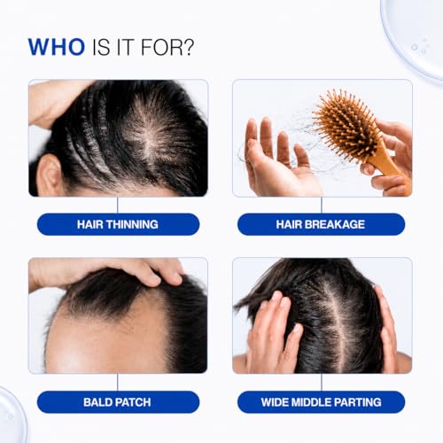 Image of Advanced Hair Growth Serum | 3% Redensyl + 4% Anagain + 3% Biacapil + Capilia Longa with Biotin, Rosemary & Rice Water - Hair Fall Control & Thicker Hair - 60 ml / 2.02 fl oz