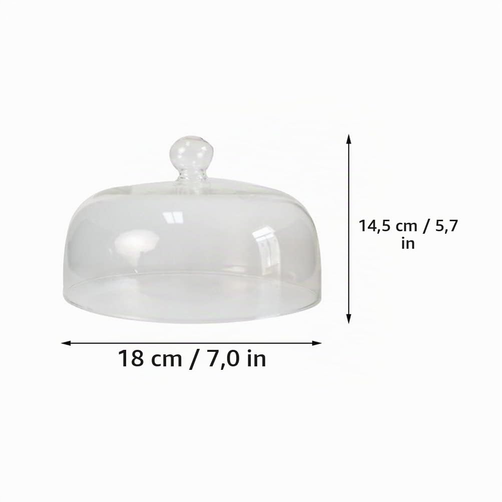 SOLUSTRE Mikrowellenhaube Frischhaltehaube Glas Schutzhaube Mikrowellen Abdeckung Ohne Plastik Spritzschutz Für Mikrowelle 7X7X5.7 Zoll