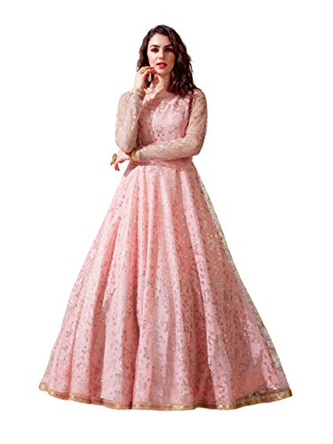 Vestido largo rosa de cóctel cómodo para niña que busca brillar sin rozaduras