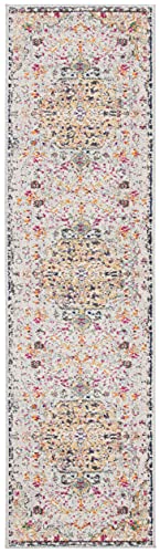 SAFAVIEH Boho Rug for Living Room Dining Room, Bedroom - Madison Collection, Short Pile, in Grey and Gold, 66 X 244 cm - Image 3