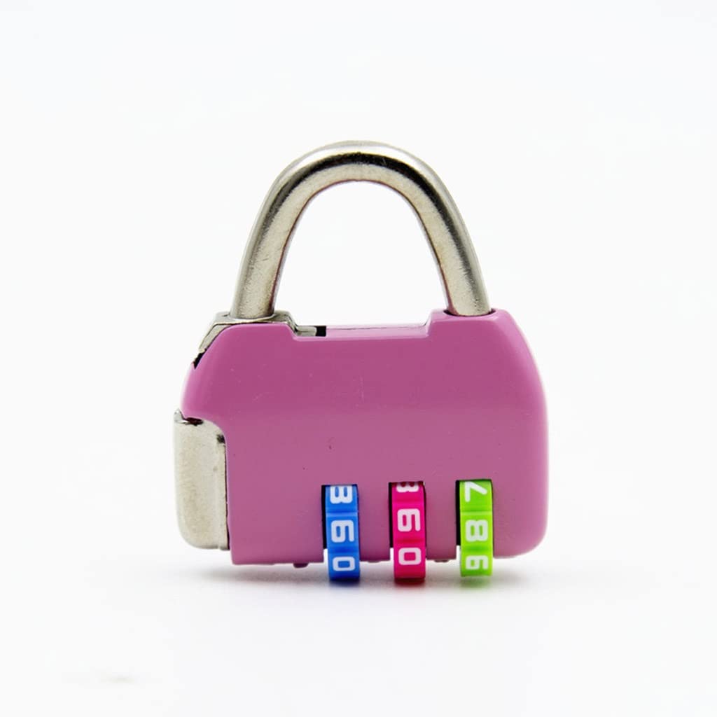 Mini combinazione a 3 cifre da viaggio bagagli valigia zaino borsa con codice lucchetto (Colore : C) (B)