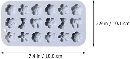 Miniatura 6 de Moldes de silicona para lazos de flores, 2 moldes de silicona para pastel de fondant de crisantemo, mini molde de flor para cupcake, chocolate,