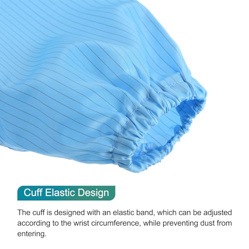Image of MECCANIXITY ESD Lab Coat Clothing Science One Piece Clothes Elastic Cuff with Hat Hood Wear Uniform Work for Men Women