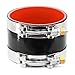ID 4 Inch(102mm) High Temperature 4-Ply Reinforced Straight Silicone Hose Performance Coupler with 2Pcs T-Bolt Clamps Suitable High Level Turbo Pipe Connecting