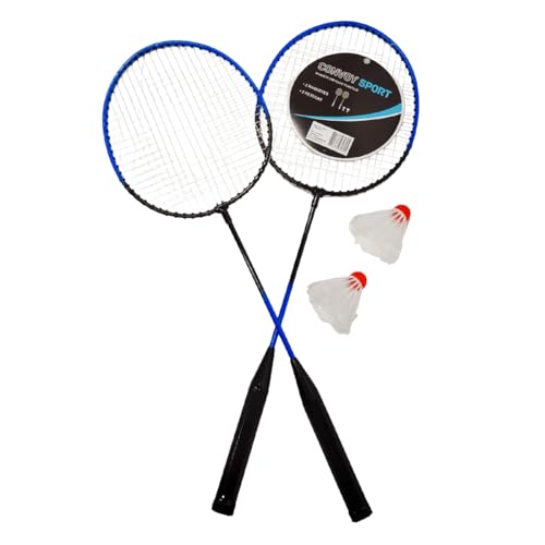 Conjunto com 2 Raquetes de Badminton + 2 Petecas - YS37025 - Convoy