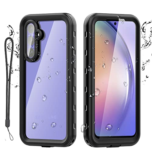 AICase Waterproof Case for Samsung Galaxy A54 (6.4'),Snowproof,Dustproof and Shockproof,IP68 Certified Full Body Protection Fully Sealed Underwater Cover for Samsung Galaxy A54 2023 Clear