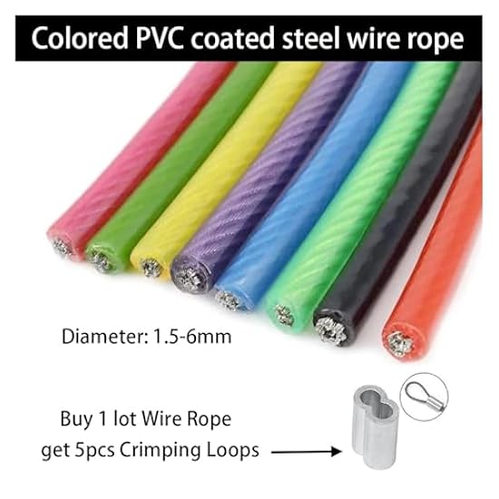 Cavo Acciaio Inox 304 Rivestito PVC - Diametro 4mm, 10 Metri, Rosso - Foto 4