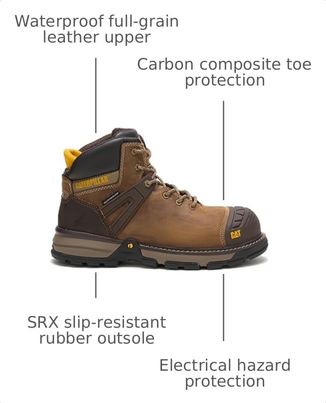 Image of Cat Footwear Men's Excavator Superlite Wp Nt Construction Boot