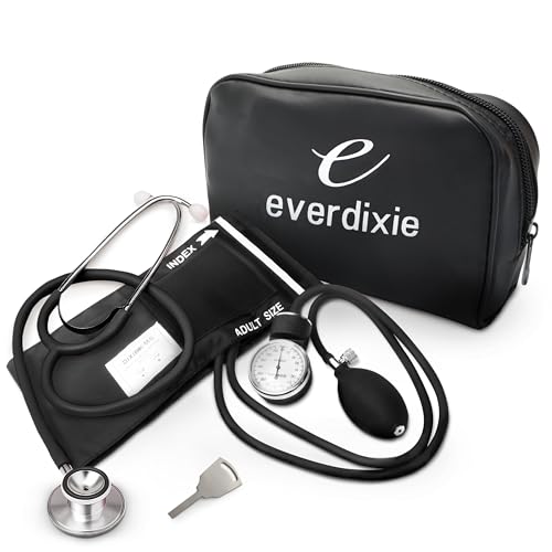 Dixie EMS Aneroid Sphygmomanometer and Dual Head Stethoscope Set with