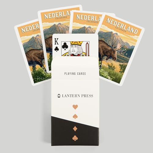 Baraja de 52 naipes tamaño póker con diseño Moose miniatura 6