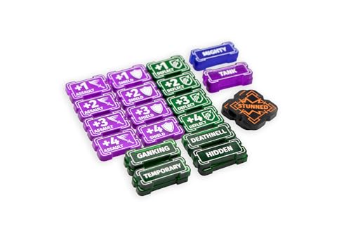 Riftbound TCG Compatible | Keyword Reminder Transparent Acrylic Tokens – 26 Single-Sided Set