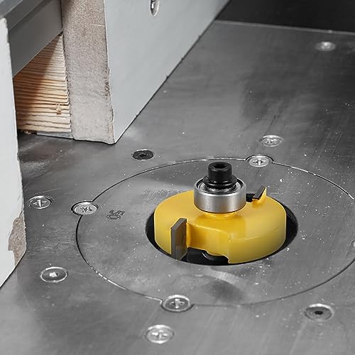 MENIBBLER 3Pcs 1/4 Inch Shank Rabbet Router Bit Set, Carbide Wood Rabbeting Router Bit with 6 Interchangeable Bearings Professional Woodworking Milling Cutter Tool for Wood MDF Plywood - Image 7