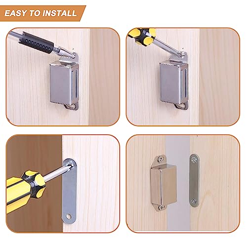 Magnetschnäpper mit Nägeln, Magnete für Schranktüren, Magnetverschluss Schrank, Magnet Schranktür, Magnet Türschließer, Magnet für Schranktür,Schrankmagnete Stark, Türmagnet, Balkontür Magnet