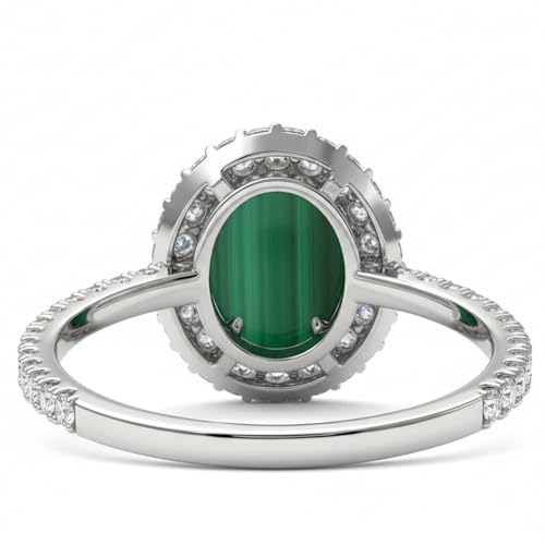 Anillo de corte ovalado en plata 925, joyería de moda para el día a día 2