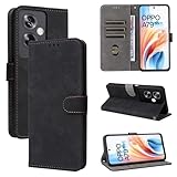 Nutmeg OPPO A79 5G ケース 手帳型 OPPO A79 5G カバー 財布型 スマホケース 携帯ケース カード収納 マグネット式 高級PUレザー スタンド機能付き 耐衝撃 耐摩擦 全面保護 軽量 超薄型 ビジネス風 (ブラック)