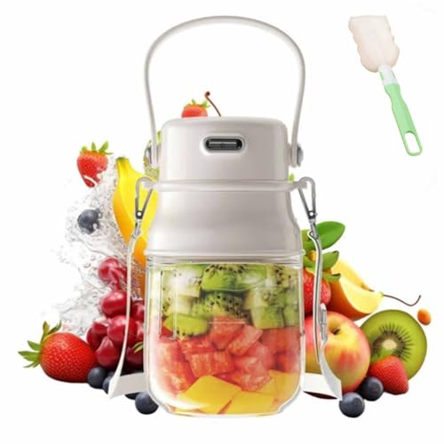 Licuadora Portátil Ivorydpresion Para Batidos Y Smoothies Con Vaso De 700 Ml Y Tapa, Mini Recargable, Personal De Jugos Frescos, Eléctrica, Con Tapa(Beige) Licuadora Portátil Ivorydpresion Para Batidos Y Smoothies Con Vaso De 700 Ml Y Tapa, Mini Recargable, Personal De Jugos Frescos, Eléctrica, Con Tapa(Beige)
