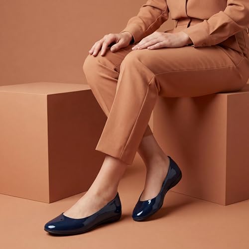 Image of Women's Genuine Leather Comfort Slip on Ballet Flats