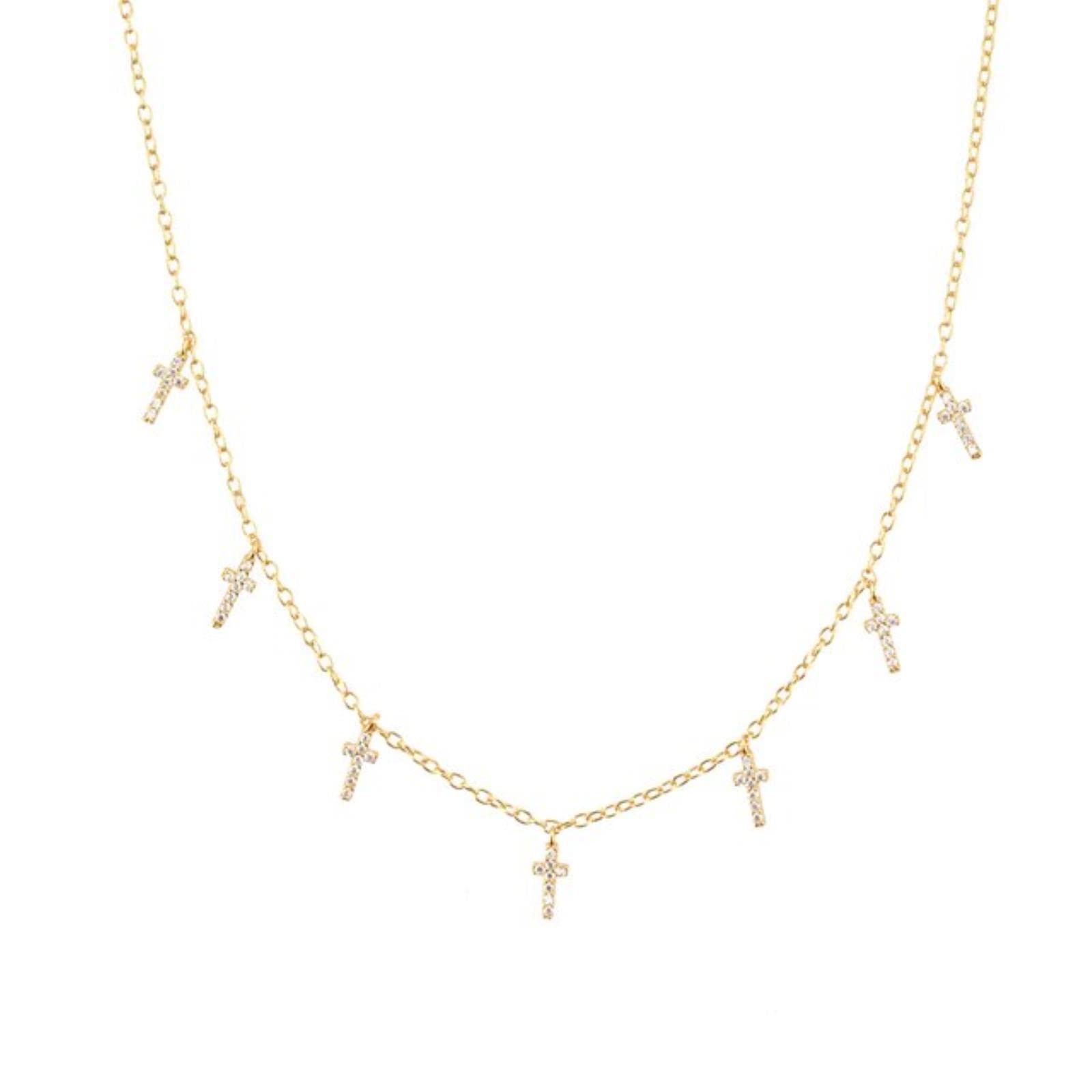 Collier long croix rock punk pour homme et femme, bijou de mode et accessoire de cou alternatif - 7