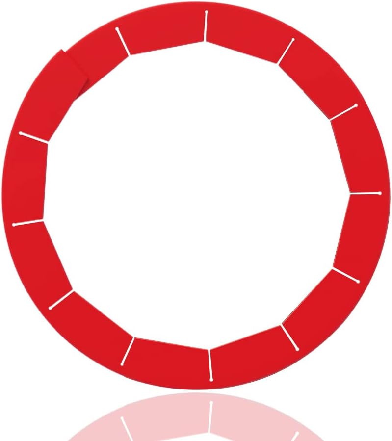 HS Silicone Adjustable Pie Crust Shield Pie Protectors (Red) 1pc