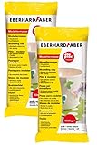 2 Packungen Eberhard Faber 570101 - Modelliermasse EFAPlast Classic, 1 kg, weiß (2er Pack)