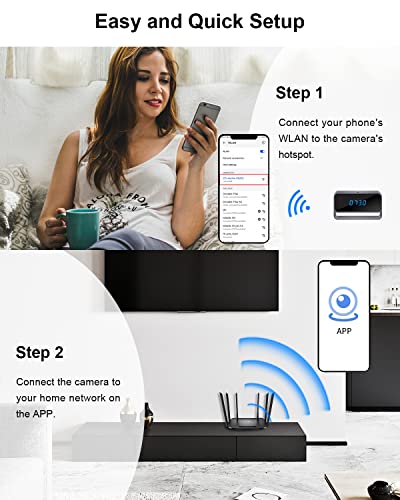 Linscam Hidden Camera Wifi Spy Camera Indoor Security Camera With 1080P Hd Live Feed, Night Vision, Motion Detection, Android/Ios App Remote Access, Camera Clock For Home/Office Security #TOP4