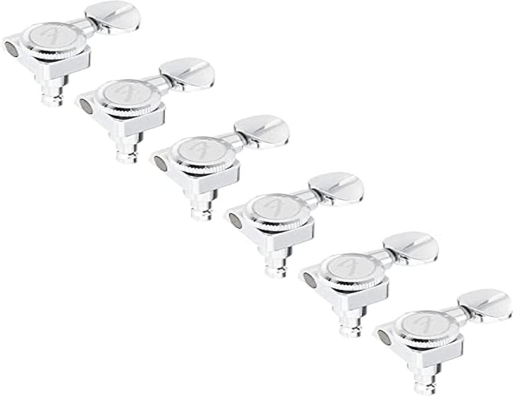 Fender Locking Tuners VintageStyle Buttons Polished Chrome Musical Instruments