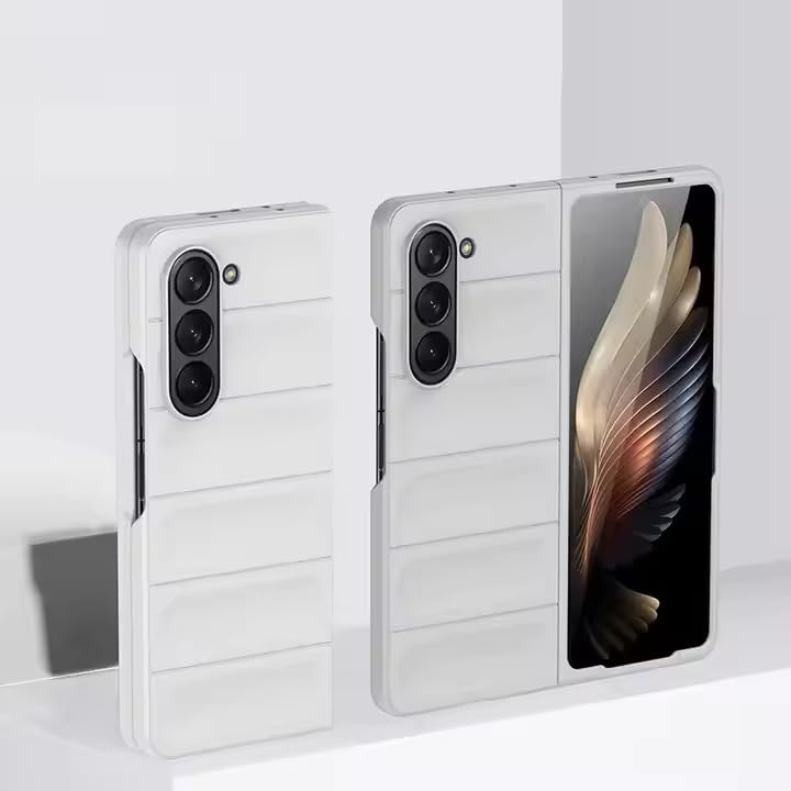Image of Connexa Silicon UltraGuard Pro Back Cover for Galaxy Fold 6 - Shockproof, Anti-Slip Grip, Drop-Resistant, and Enhanced Corner Protection (Smart Phone NOT Included) (White)