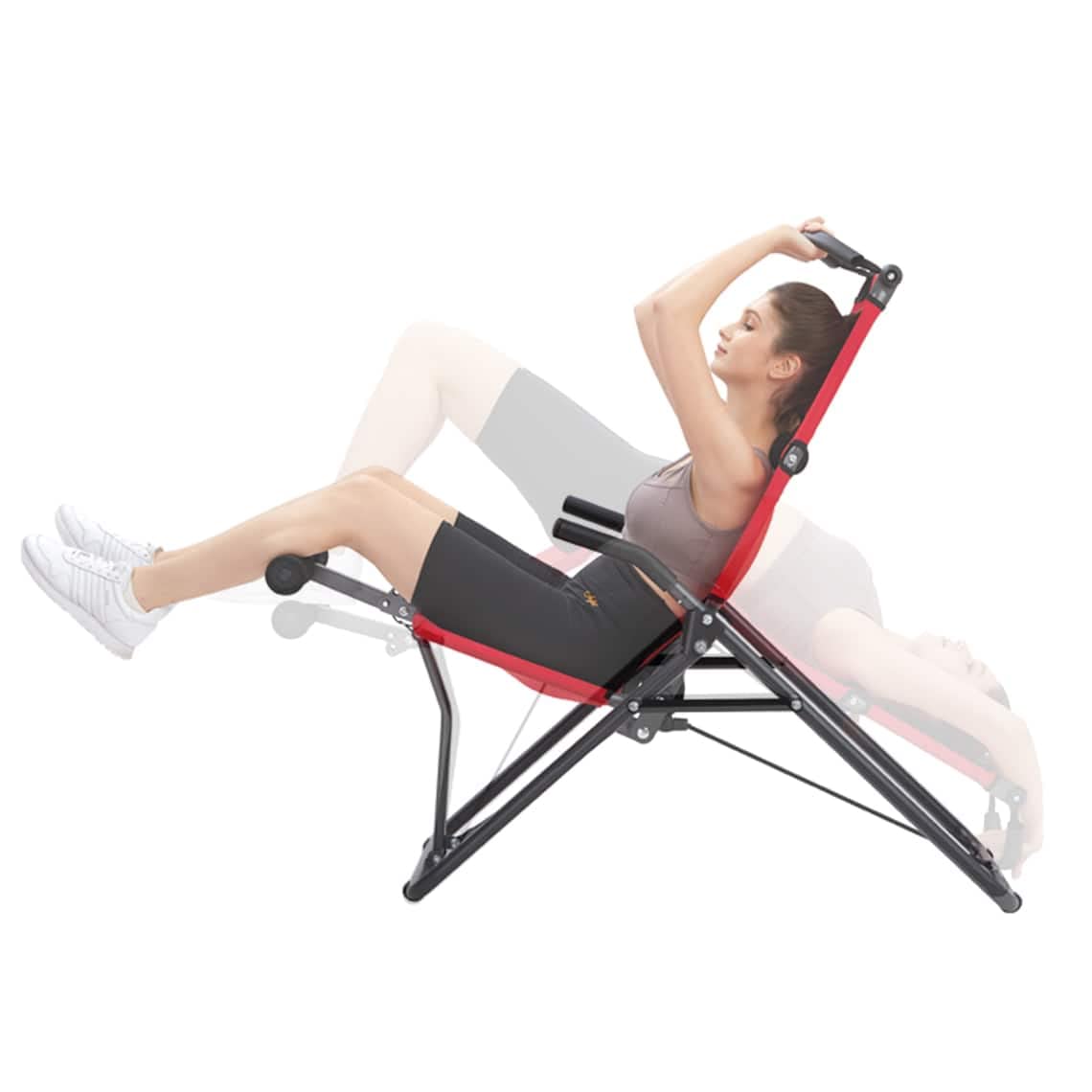Mediashop Back Lounge - Inversions-Rücken-Trainer - Inversionsbank - Streckung der Wirbelsäule - bis zu 110 kg dynamisch & 250 kg statisch belastbar - integrierte Massagerollen