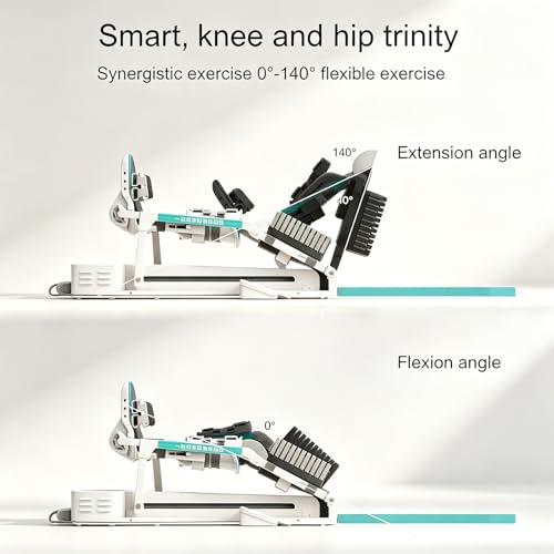 Image of Smart Knee Rehabilitation Trainer, 0-140 Continuous Passive Motion, Adjustable Leg Stretcher, for Knee Surgery Recovery, Rehab, Joint Mobility Improvement