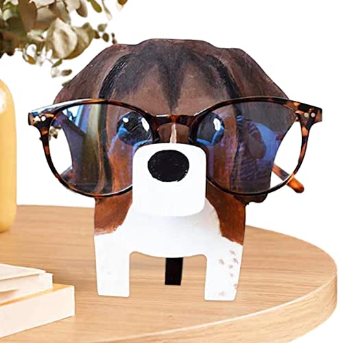 Porta Óculos Madeira - Suporte de óculos de animais de madeira,Cão dinossauro coelho golfinho guaxin
