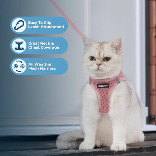 Image of Voyager Step-in Pet Harness - All Weather Mesh, Adjustable Step in Harness for Cats and Dogs by Best Pet Supplies - 307S Pink, S