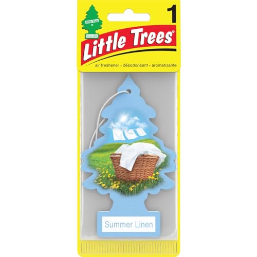 Image of LITTLE TREES 076171673473 Daisy Fields Hanging Paper Tree for Home or Car, 6 Pack