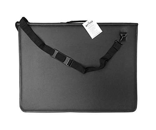 Artway - Portfolio de Grande qualité pour présentation - Faux Cuir imperméable - bandoulière - A2
