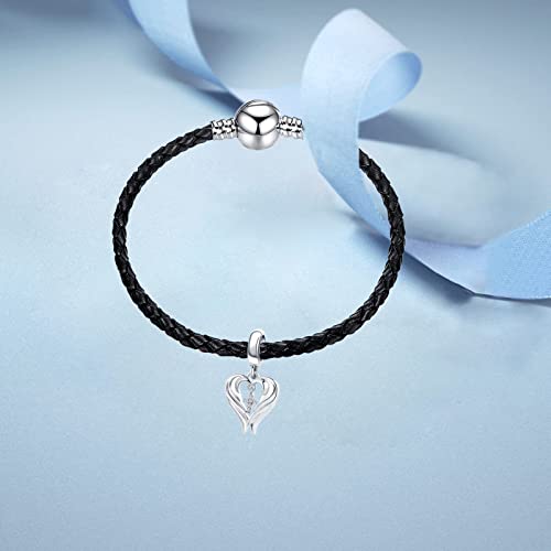 Miwangling Angel Wings Cross Charm Cubic Zirconia Bead For Pandora Bracelet #TOP4