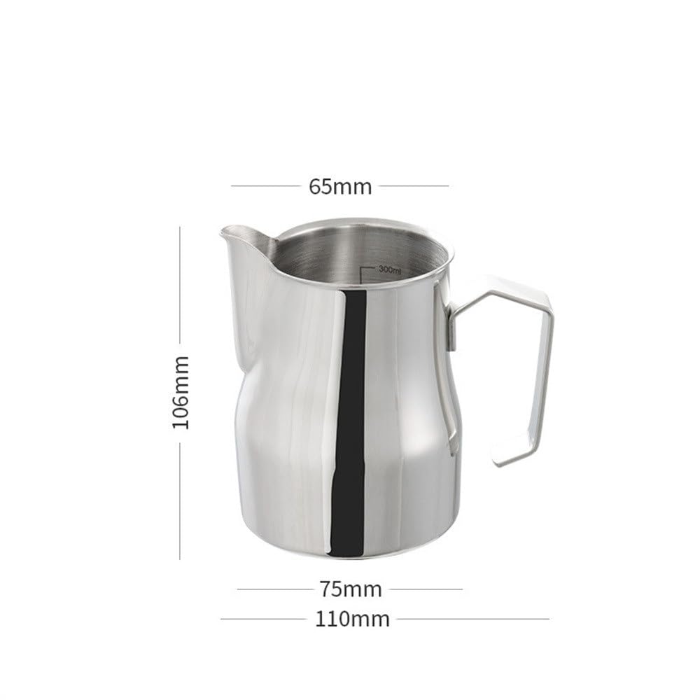 Milchkännchen Verdickter Blumenbecher mit Milchschaum für Restaurants und Haushalte(Colour 1,350ml)