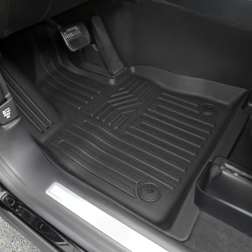 Image of Floor Mats for Ford Explorer 6-Seater 2020-2026, All Weather Floor Mats Trunk Cargo Liner with Backrest Protectors Accessories, Full Coverage Set