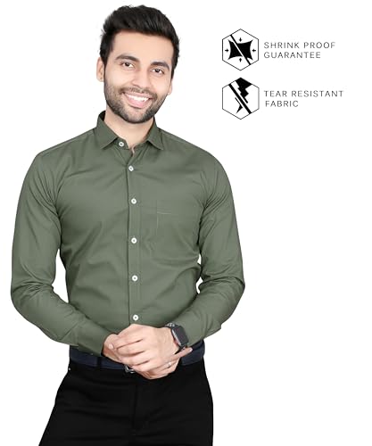 Image of FIFTH ANFOLD Men's Solid Slim Fit Shirt
