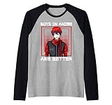 Les garçons dans l'anime sont meilleurs Manga Kawaii Otaku Manche Raglan