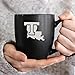 Rico Industries NCAA Louisiana Tech Bulldogs 15-Oz Personalized Laser Engraved Matte Black Ceramic Bistro Mug - for Hot or Cold Drinks