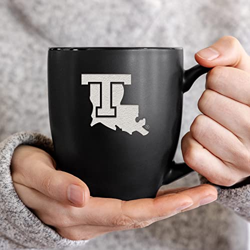 Image of Rico Industries NCAA Primary 15-Oz Personalized Matte Black Bistro Mug - for Hot or Cold Drinks