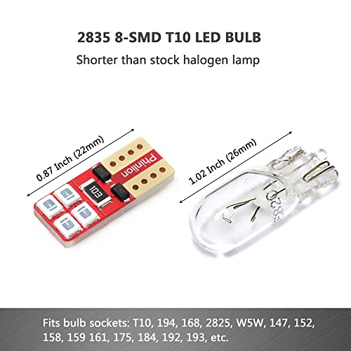 Bombillas LED verdes PHINLION T10 pack x4 miniatura 3
