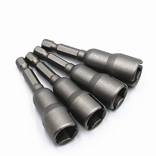4Pcs Power Wing Nut Driver Slot Wing Nut Drill Bit Socket Wrenches Tool 1/4 Inch Hex Shank For Panel Nuts Screws Eye Q-Hanger C Hook Bolt #TOP2