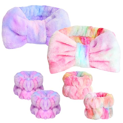 WSYUB Spa and Makeup Headband Set - Gorgeous Tie Dye