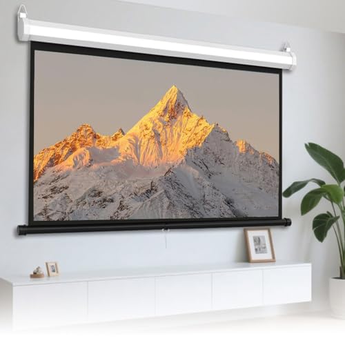 Pantalla Manual Retráctil para Proyector 60 pulgadas 16:9 miniatura 1